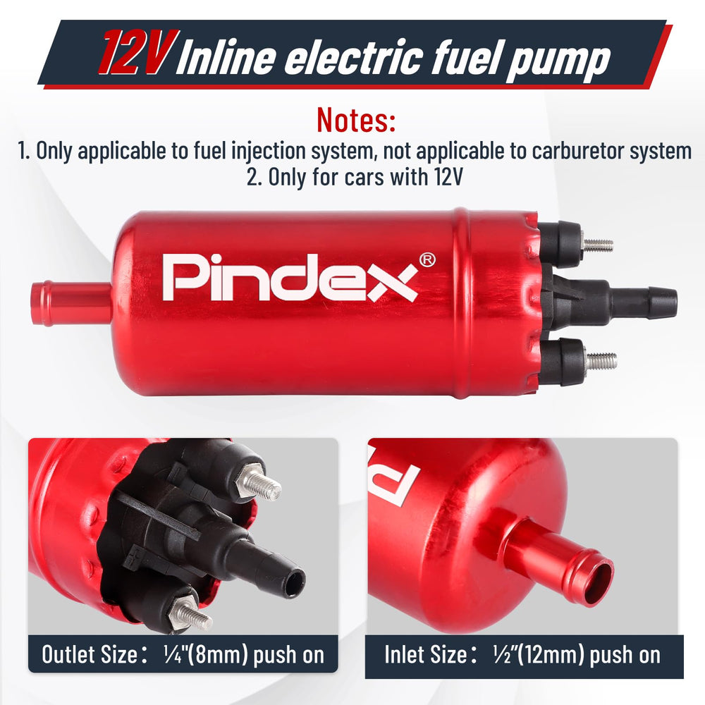 Pindex pump with mounting clamp showing easy engine bay installation