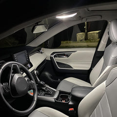 Pinihed Suburban vanity mirror lights provide clear grooming visibility.