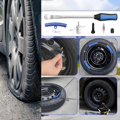 PINKJOY rim protectors protecting rims during tire removal.