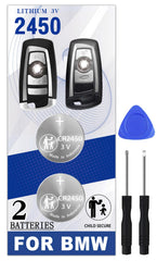 Pinochi BMW CR2450 battery pack for key fobs enhances reliable power