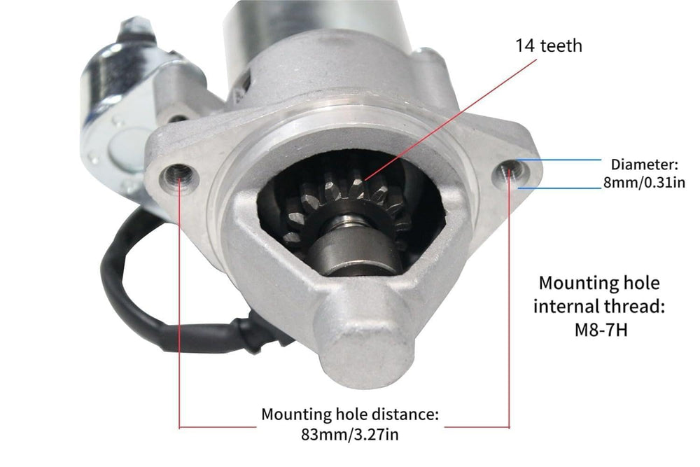 Piogarten starter motor for Honda GX390/GX340; fast, plug-and-play replacement.