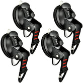 Pioleackflew heavy-duty suction cup hooks ensure secure adhesion on smooth surfaces.