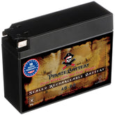 Pirate Battery YTX4B-BS front view, compact power for scooters.