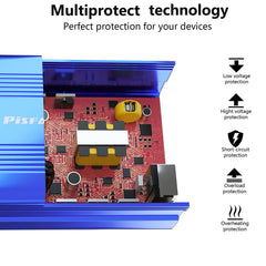 PiSFAU 150W car inverter packaging shows compact, ready-to-use kit