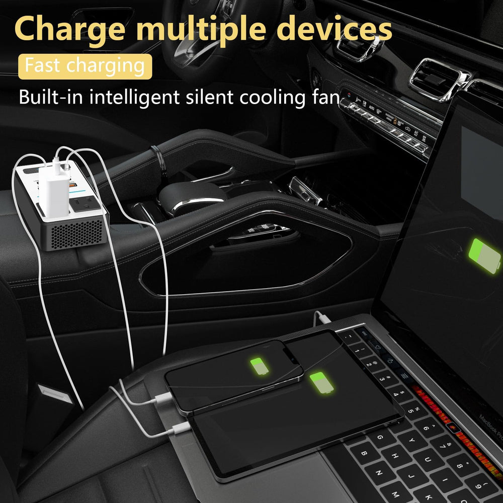PiSFAU inverter side profile highlighting heat dissipation for quiet operation