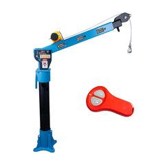Pismire 1100lb folding truck jib crane with 360-degree swivel for pickup loading