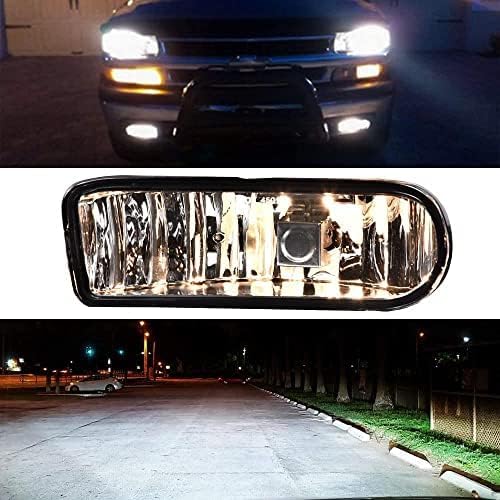 pit66 fog lights driver side for Chevy Tahoe 2000-2006 improve night visibility.