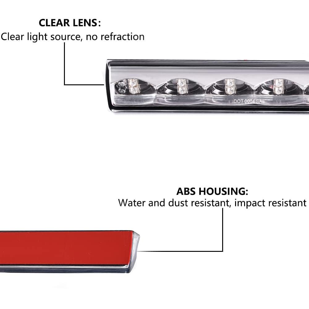 PIT66 third brake lamp close-up showing chrome housing