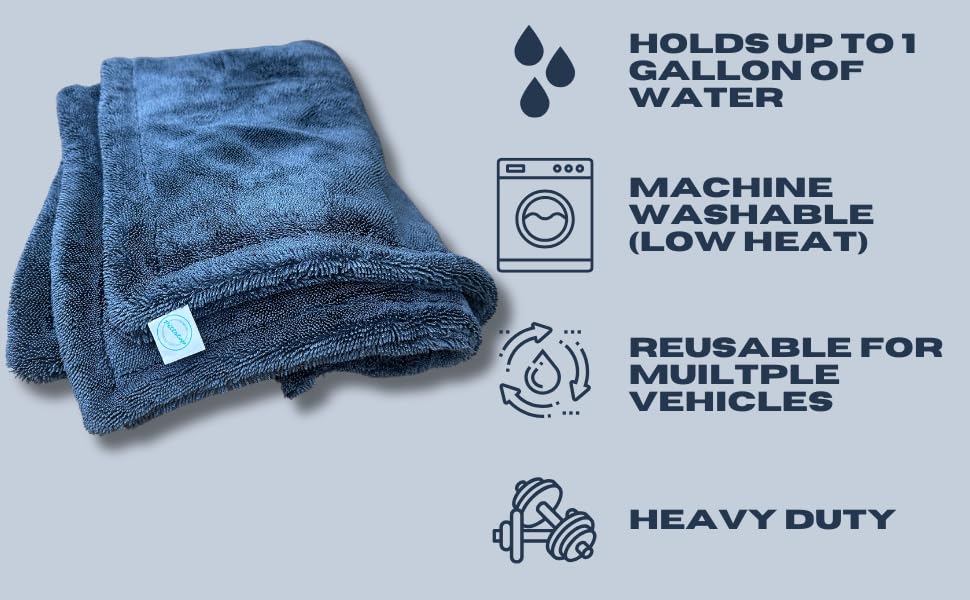 Pittstop Detailing super absorbent towel for quick drying
