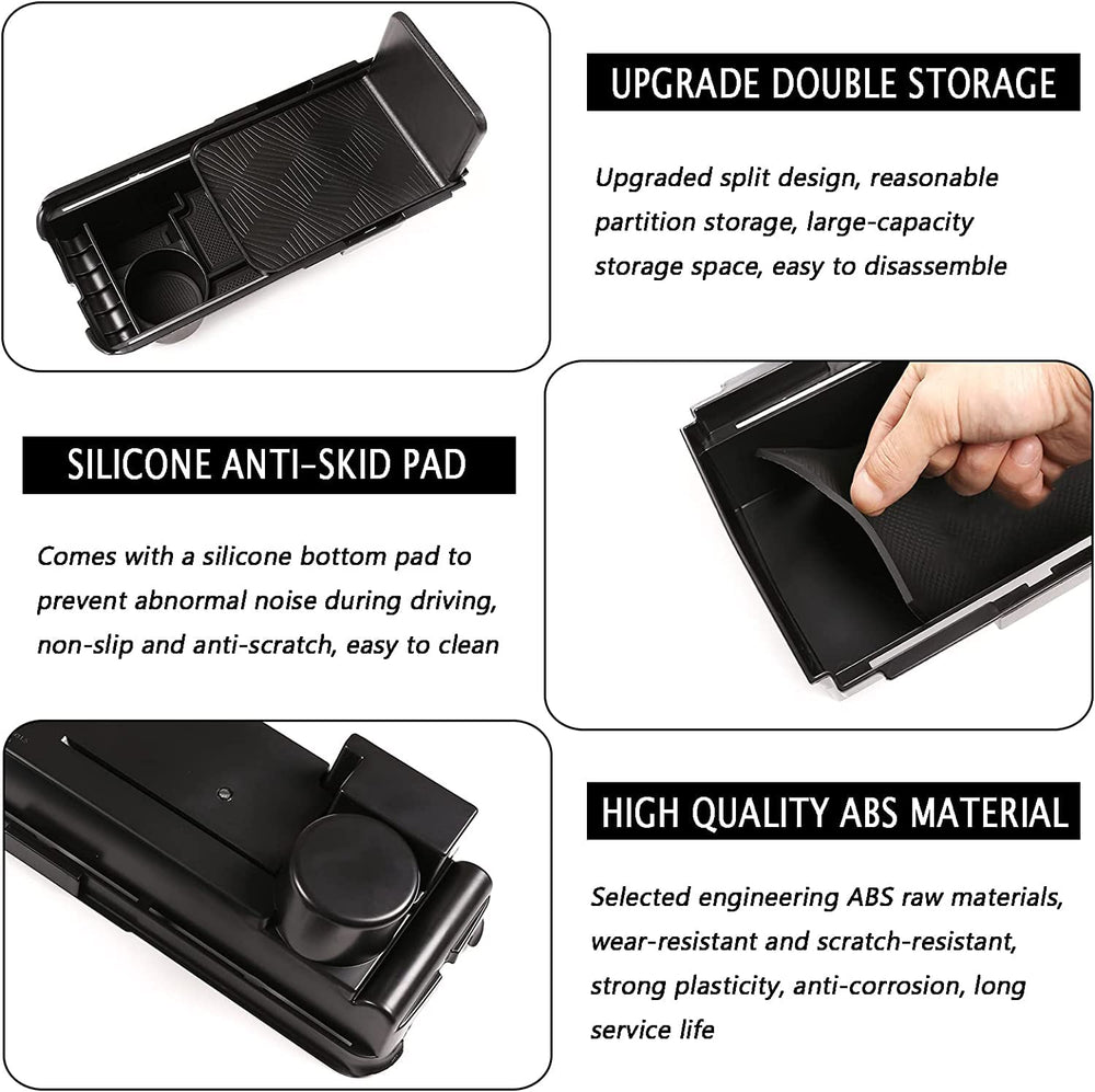 PIUGILH CR-V cup holder tray prevents coin clutter.