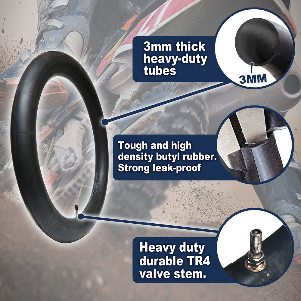 Pivotrax 18-inch tire fitment demonstrates broad compatibility for motorcycles and off-road bikes.