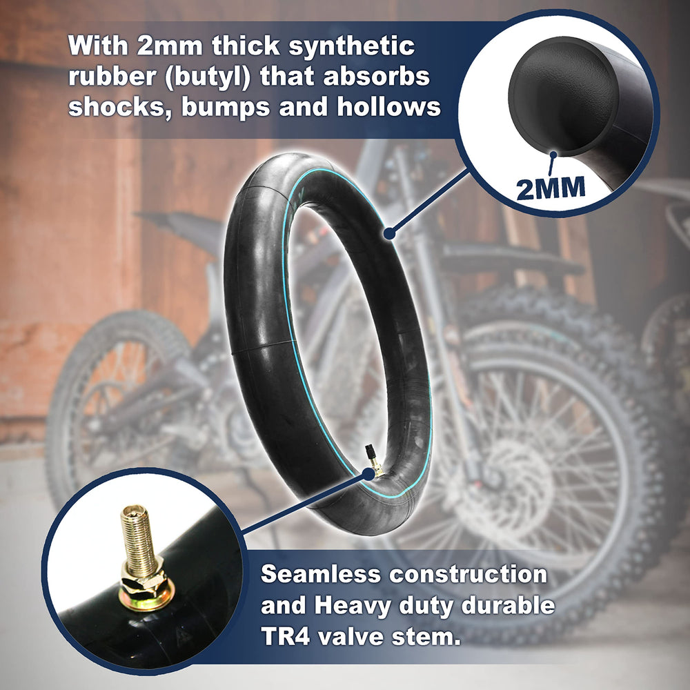 PIVOTRAX 70/100-19 puncture resistant design helps prevent flats
