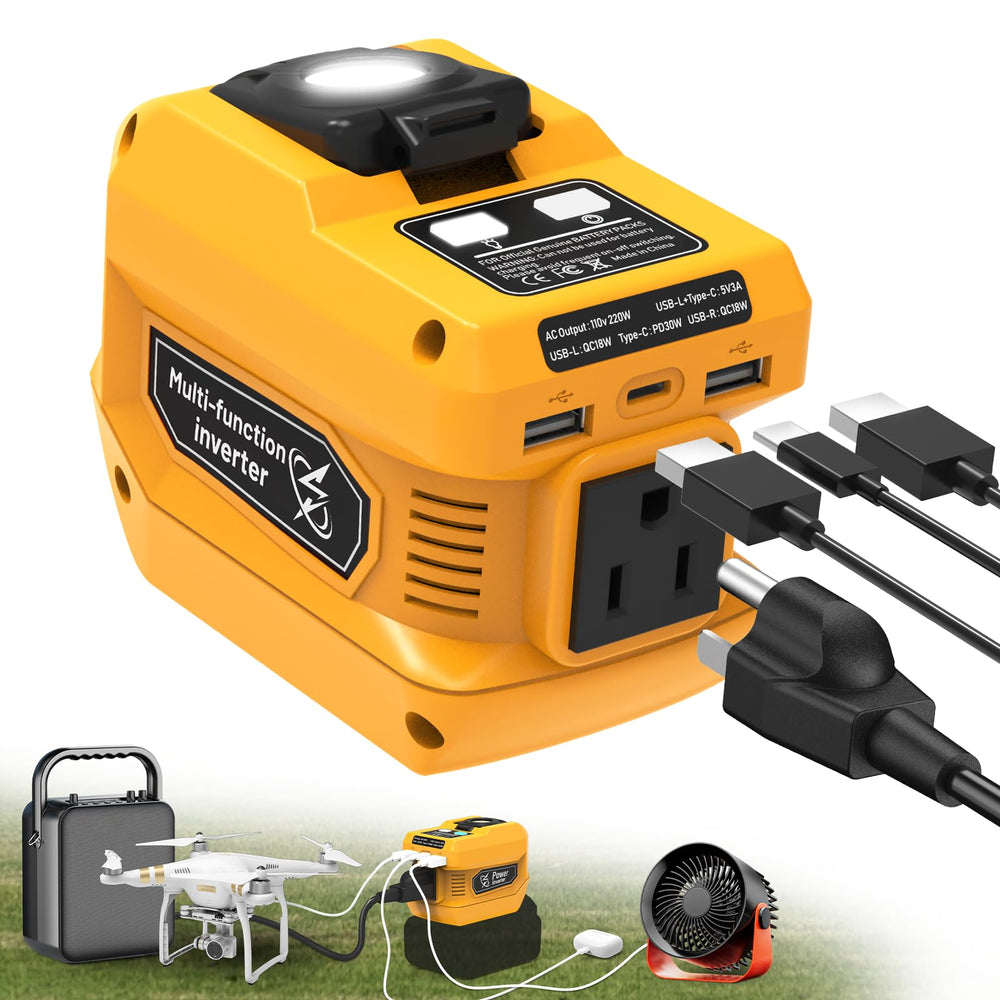 PlantPalGear 220W inverter front view for portable outdoor power