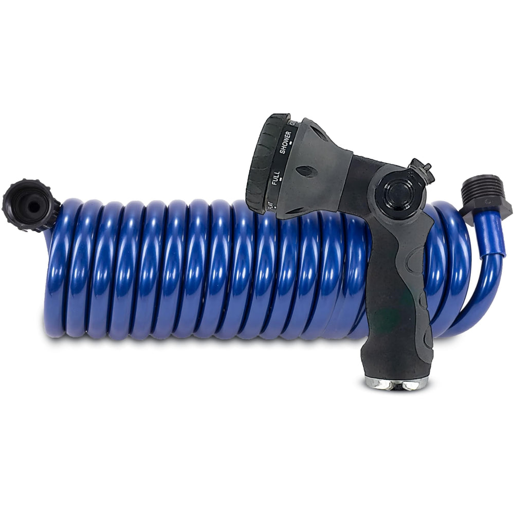 Plastair Marine SpringHose extended length for easier reach on deck.