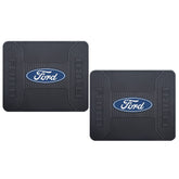 Plasticolor Ford blue oval rear mats protect rear footwells with easy-clean rubber
