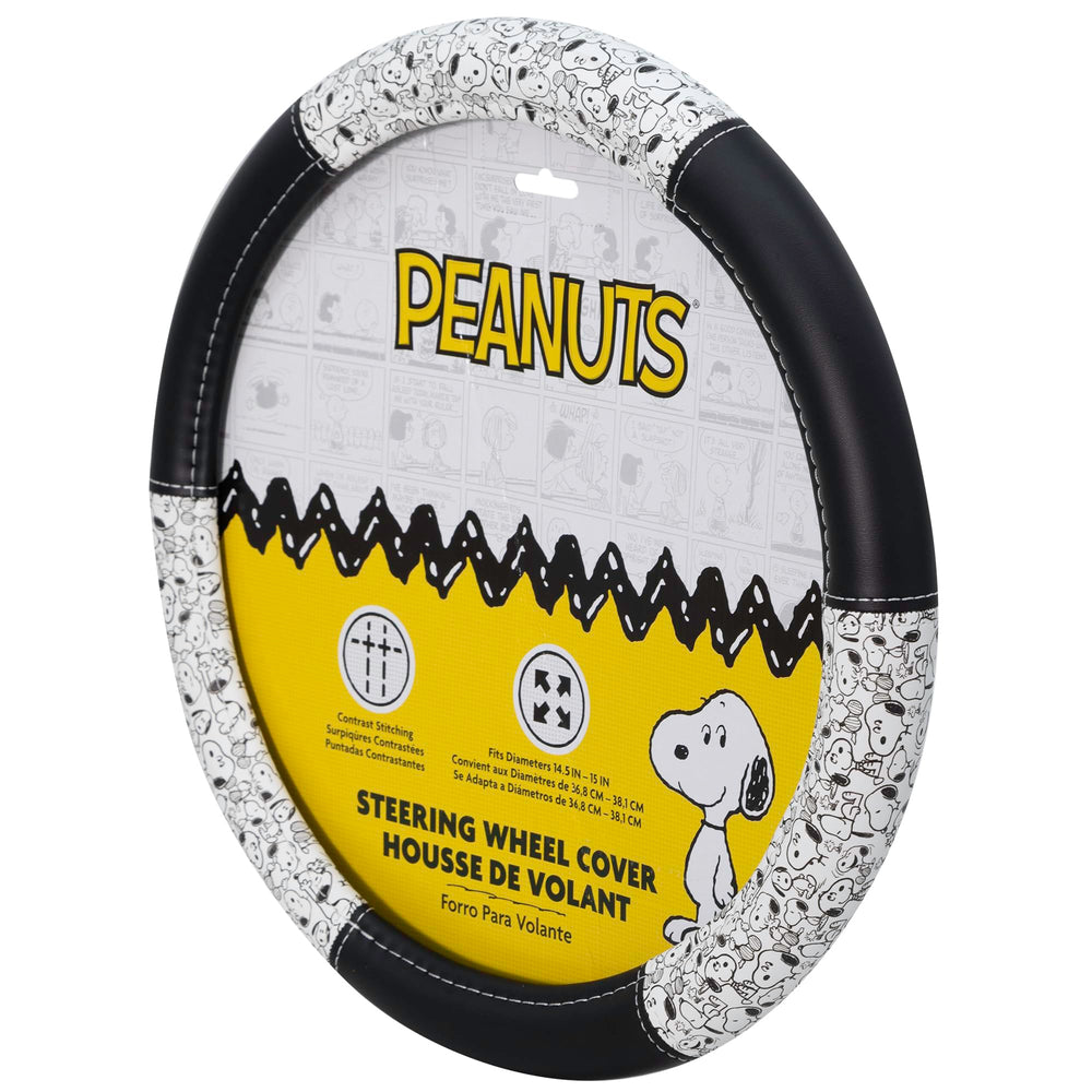 Plasticolor Peanuts Snoopy Expressions steering wheel cover licensed product with official branding
