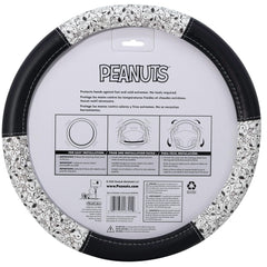 Plasticolor Peanuts Snoopy Expressions steering wheel cover vinyl-like material delivers comfortable grip in extreme weather