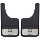Plasticolor RAM front mud guards 12x23 protect wheels from rocks and debris.