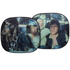 Plasticolor Star Wars Millennium Falcon sunshade packaged for storage or gifting