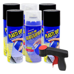Plasti Dip Black Rim Kit with Gun close-up showing precise control for wheel coating