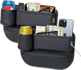 PLEW anti-drop gap filler 2-pack secures items in car seat gap with a slim profile.