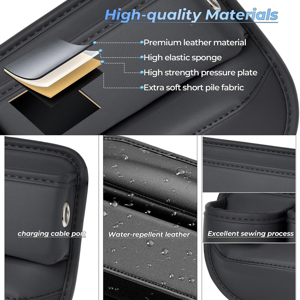 PLEW sleek-storage-organizer inside car keeps phone and keys within reach.