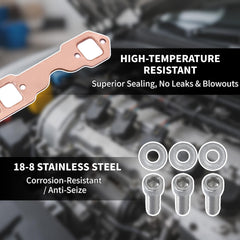 PLKHCU 18-8 stainless bolts and washers resist rust and seize