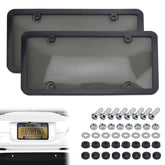 PLALEI clear license plate cover and frame protects your plate from scratches and theft