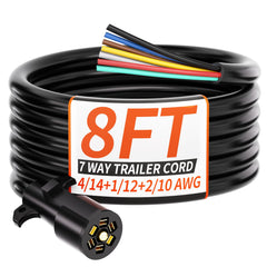PlugSaf 8ft 7-Way Trailer Plug demonstrates rugged build for reliable towing.