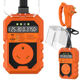 PlugSaf 22000J RV surge protector front view with robust surge protection for campers