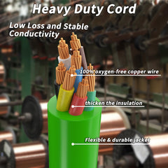 PlugSaf extreme-weather flexible cord stays pliable in cold conditions.