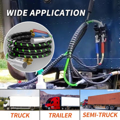 PlugSaf 12 ft kit compatible with various semi trucks and trailers.