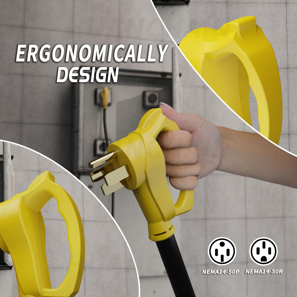 Plugsaf IP65 weatherproof cord withstands rain and sun outdoors
