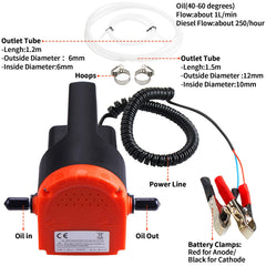 PLUMIA oil extractor pump hose assembly with dual inlet and outlet hoses