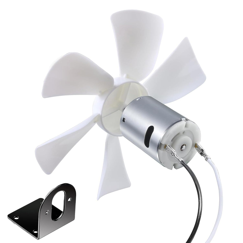 PlusRoc 6in RV vent fan on white background, ready for installation