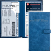 PlusXpres auto doc holder blue in glove box for quick access.