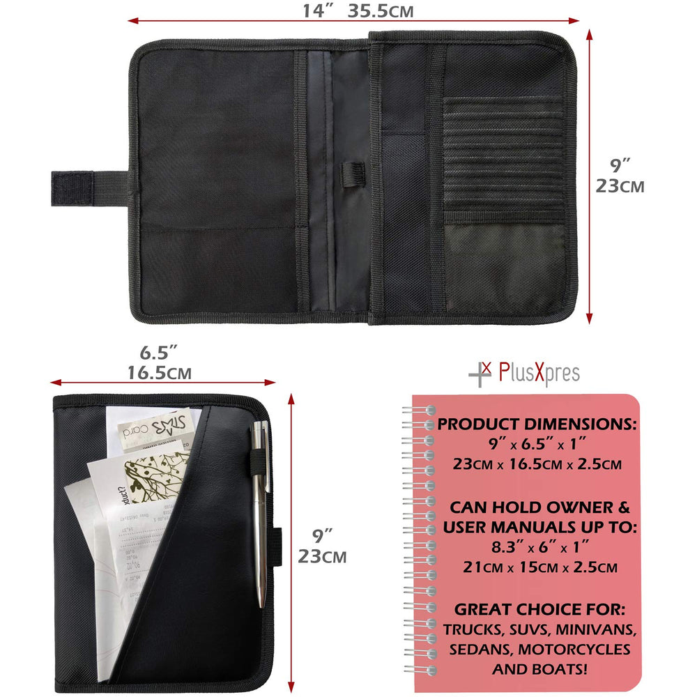 PlusXpres Glove Box Organizer card pockets keep cards in one accessible place.