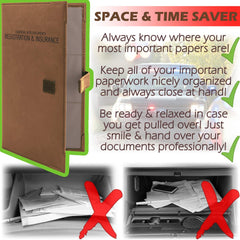 PlusXpres multi-vehicle doc holder keeps DMV and insurance cards reachable.