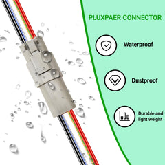 PLUXPAER 5.9 inch wires male DT connector close-up for quick install.