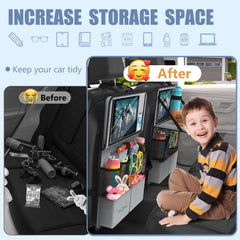 Plzpik backseat organizer in durable 600D Oxford fabric