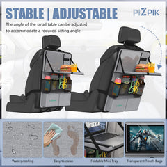 Plzpik waterproof car seat organizer easy to wipe clean
