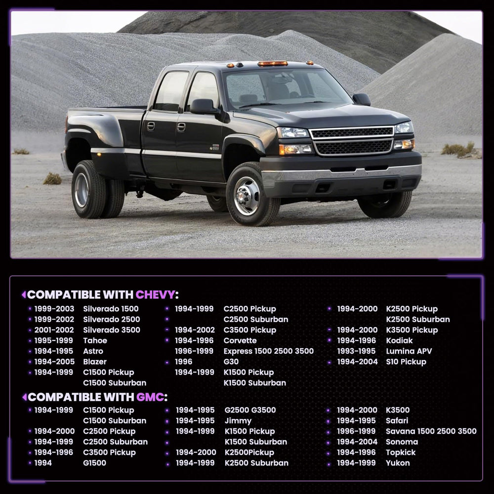 Pnkauto 152962 A/C switch side view, easy installation for GM models.