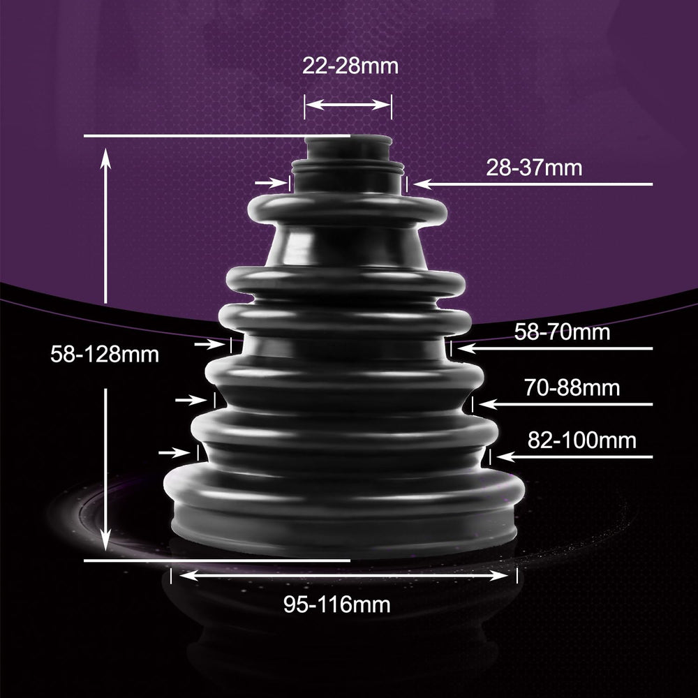 Pnkauto CVS18 split-design boot kit simplifies installation without removing the driveshaft.