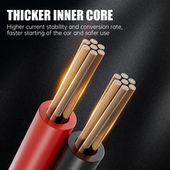 POADTOR jumper cable clamps with serrated teeth for secure connection