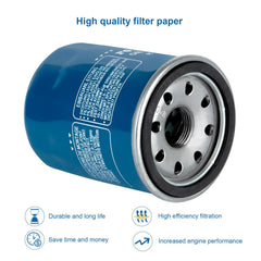 Podafu oil filter compatibility guide graphic for model coverage.