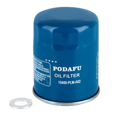 Podafu oil filter closeup for Honda Civic, showcasing easy replacement.