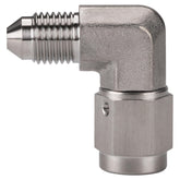 Podavelle 3AN 90-degree swivel brake fitting showing flexible routing in tight spaces.