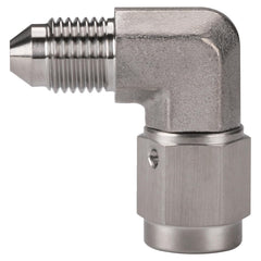 Podavelle 3AN 90-degree swivel brake fitting showing flexible routing in tight spaces.