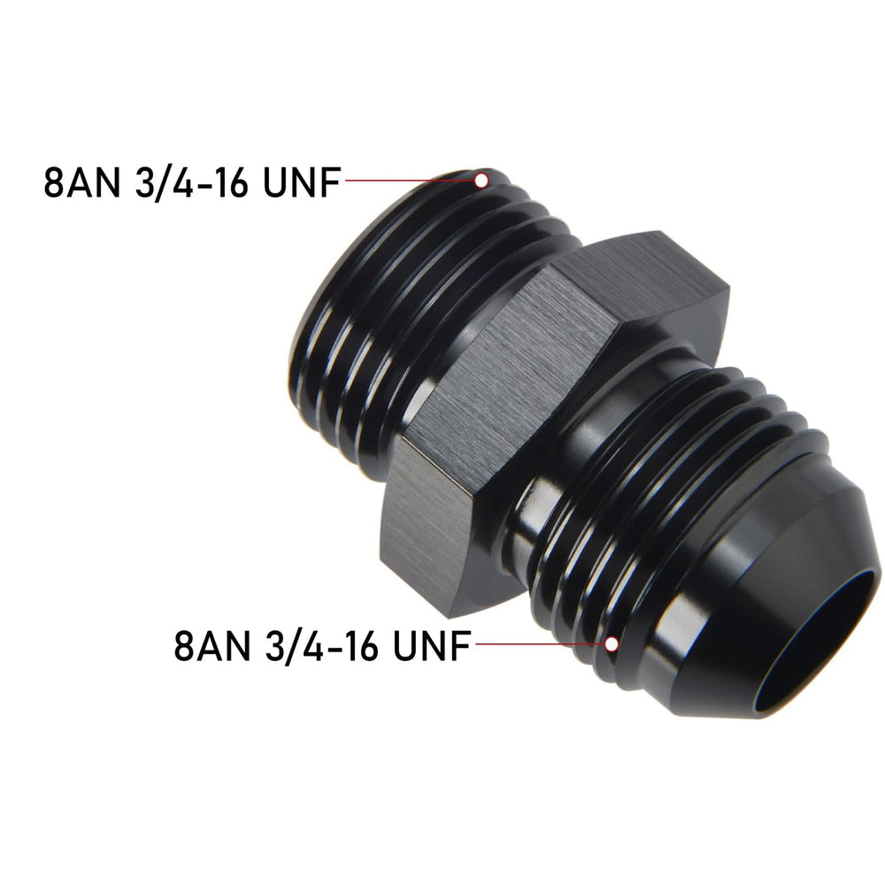 Close-up of Podavelle 6061-T6 aluminum adapter with anodized black finish