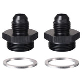 Podavelle 6AN flare adapter converts Holley 7/8-20 carb inlet to AN connection with aluminum durability.